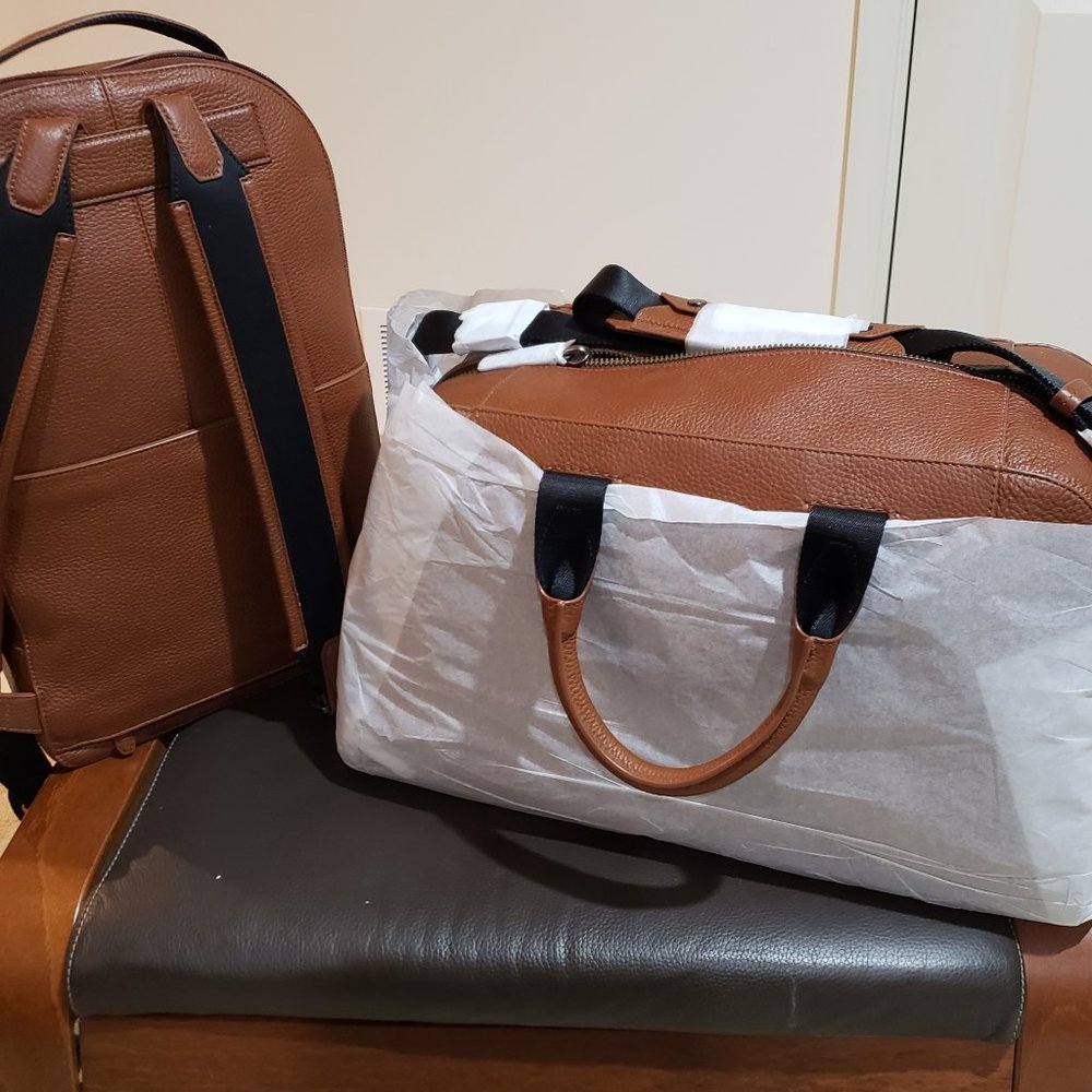 Cole Haan backpack & overnight travel bag